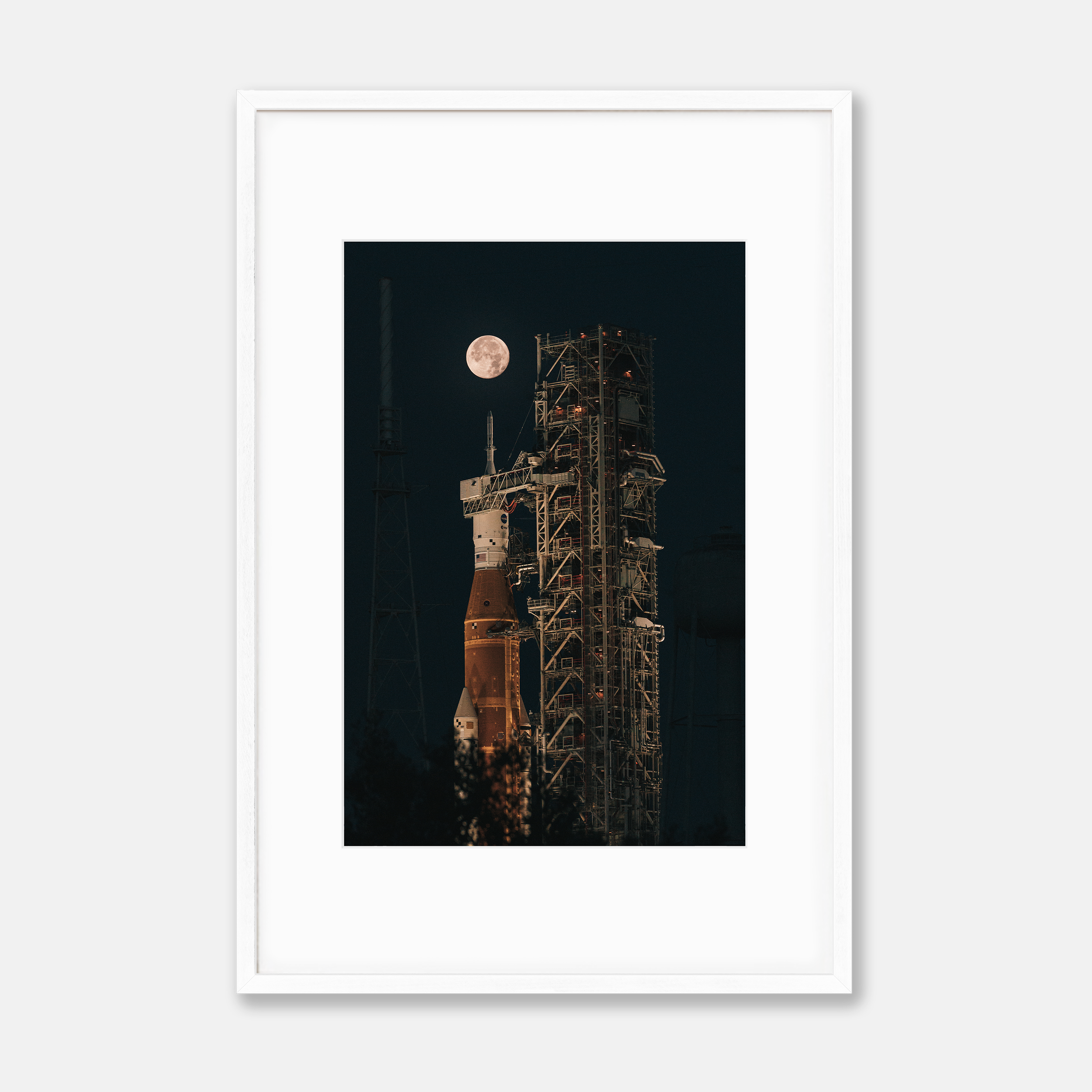 ARTEMIS I Supermoon Lineup — Framed Print — Hyprlyte™